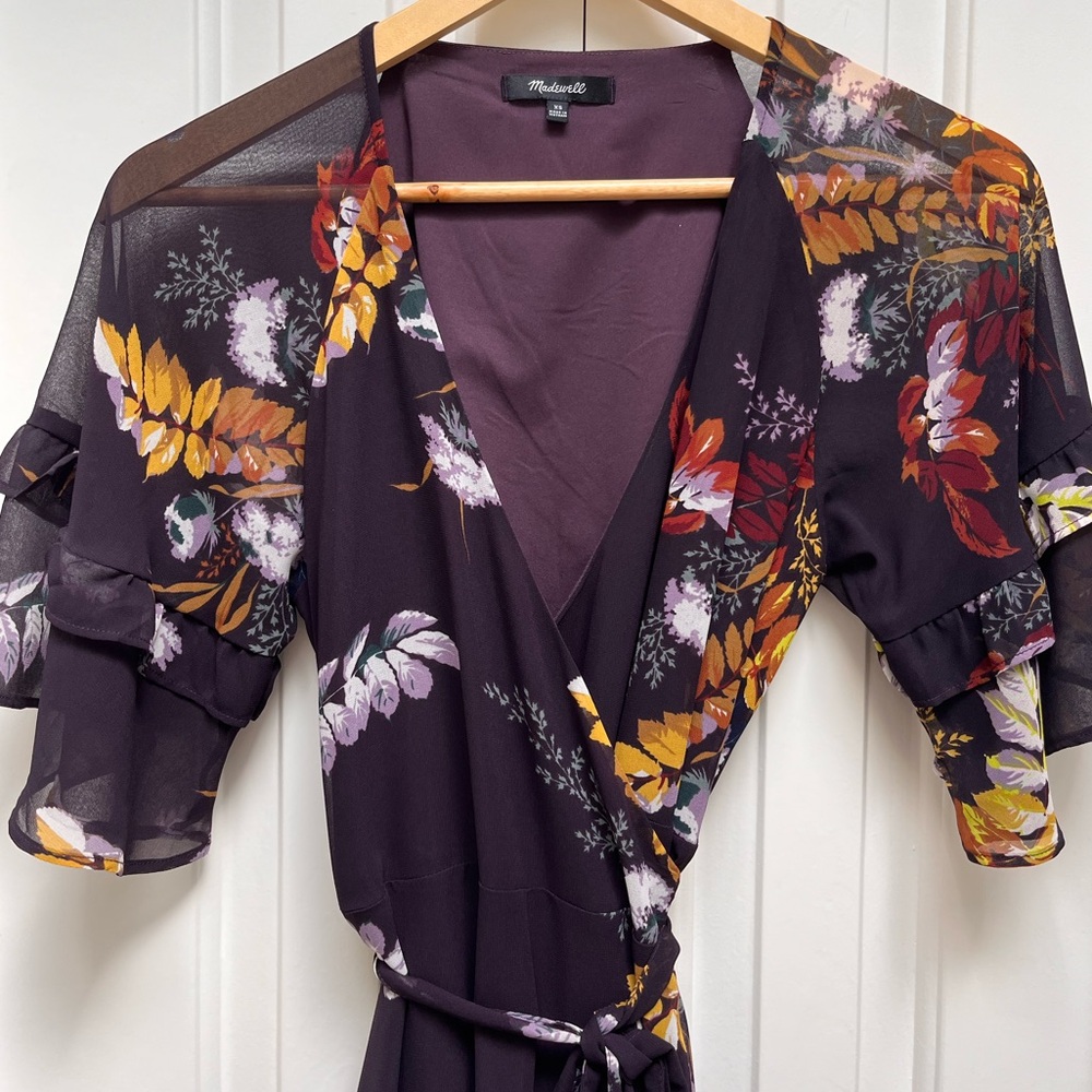 Madewell Floral Wrap Dress